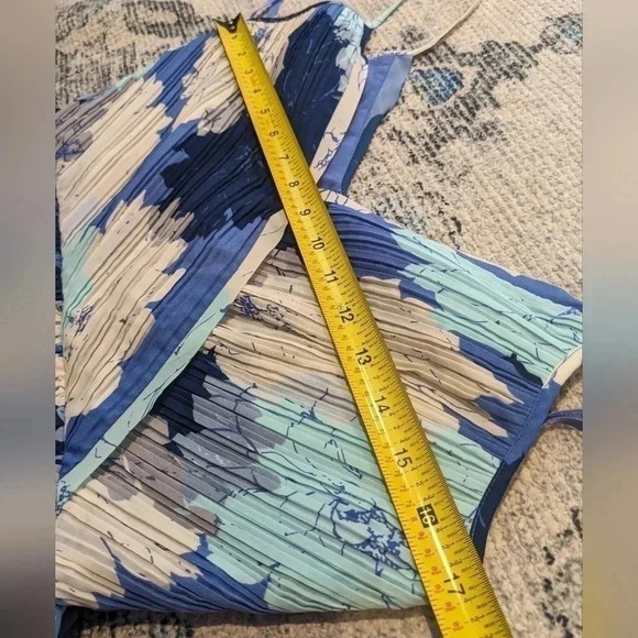Banana Republic Strappy Crossover Vee Dress Patchwork Size 6 - Picture 5 of 7